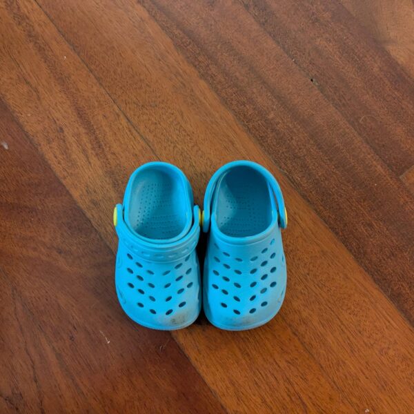 Baby blue crocs off brand