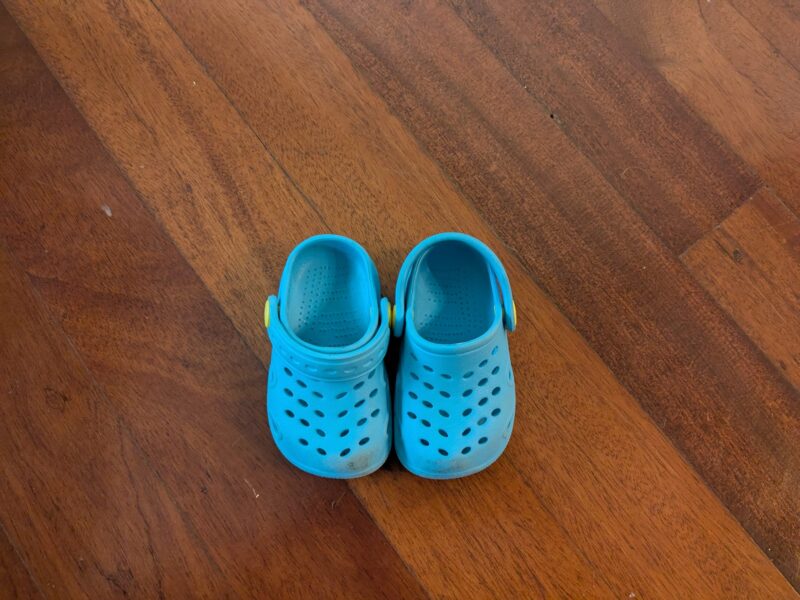 Baby blue crocs off brand