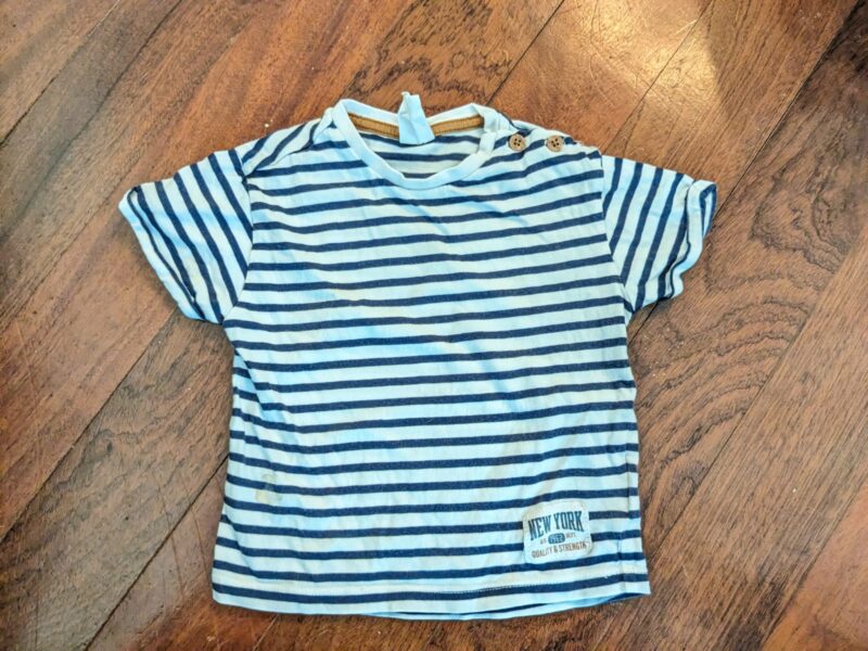 Black and white stripe T-shirt