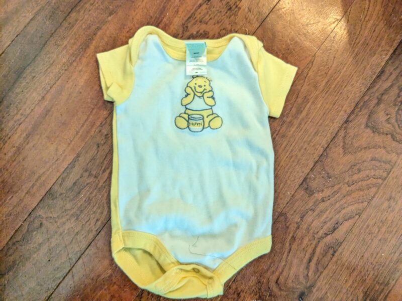 Yellow and white Onesie