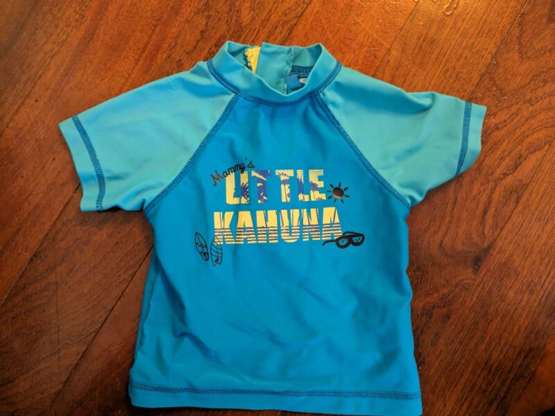 Blue Swimming shirt