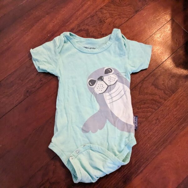 Blue short sleeves onesie