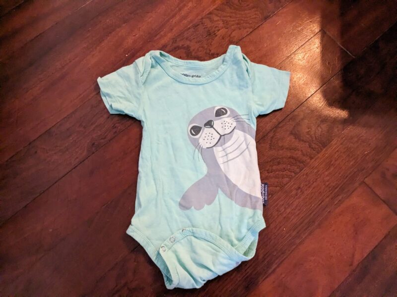 Blue short sleeves onesie