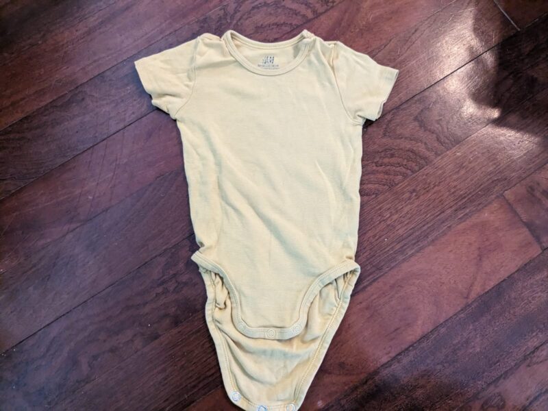 Yellow onesie