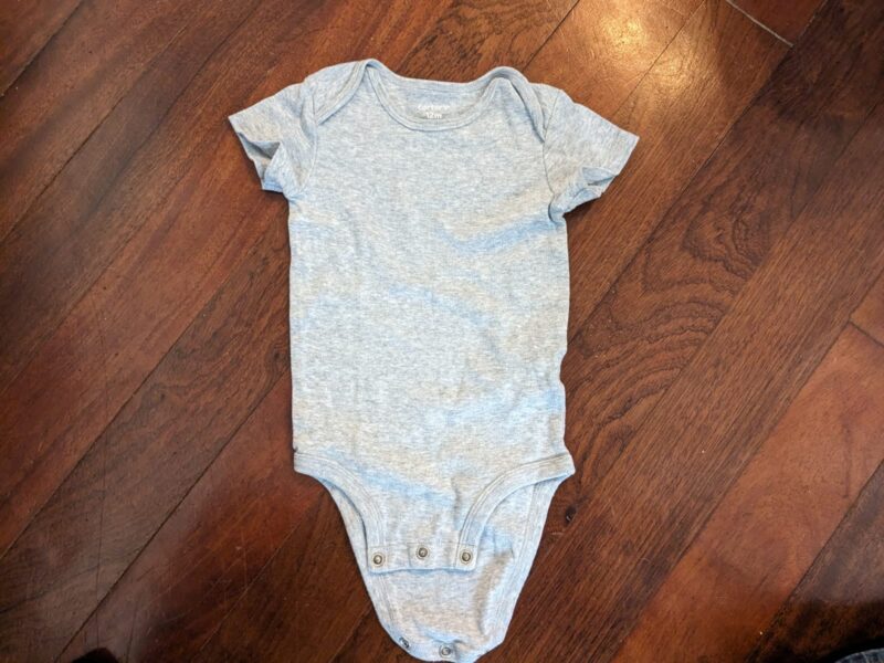 Gray onesie