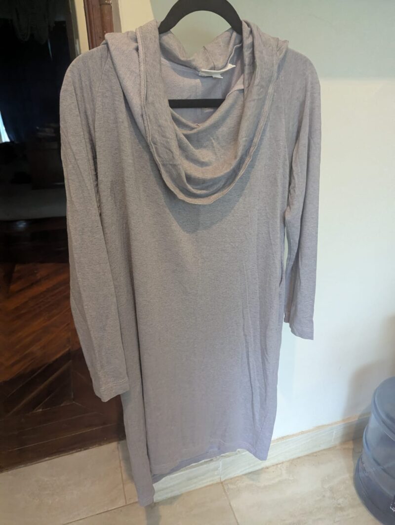 Bryn Walker - Grey maternity sweater tunic with loosenneck