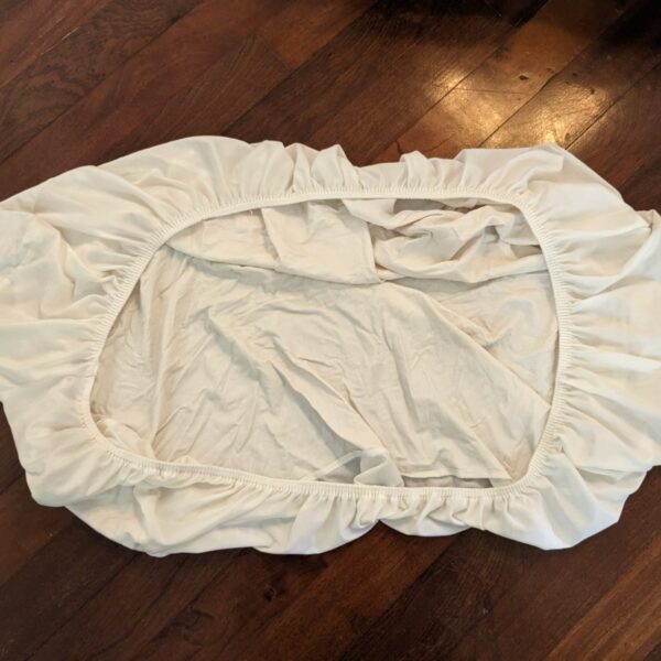 Plain White Crib Sheet
