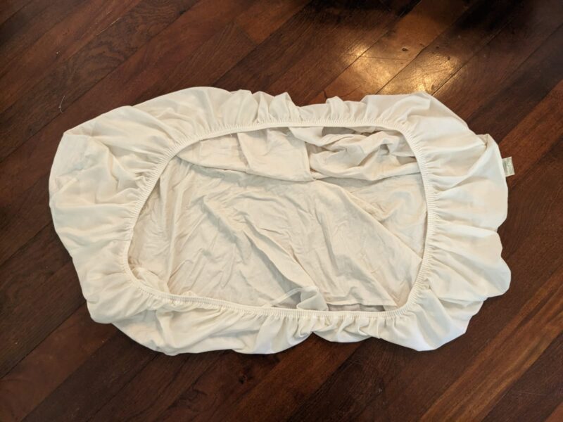 Plain White Crib Sheet
