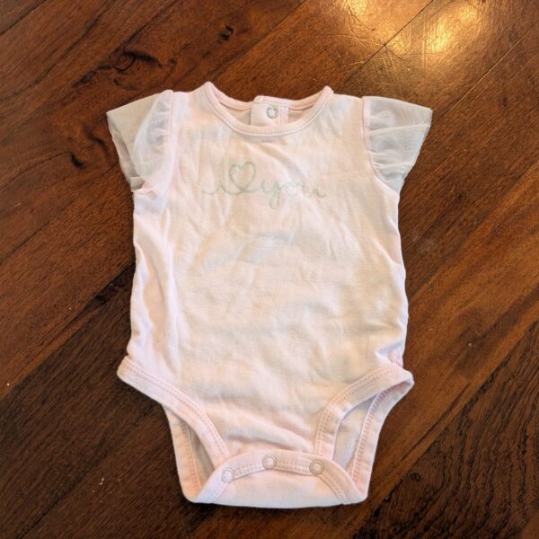 Onesie with ruffle sleeves