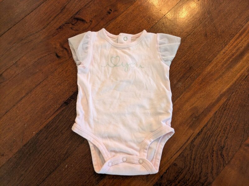 Onesie with ruffle sleeves