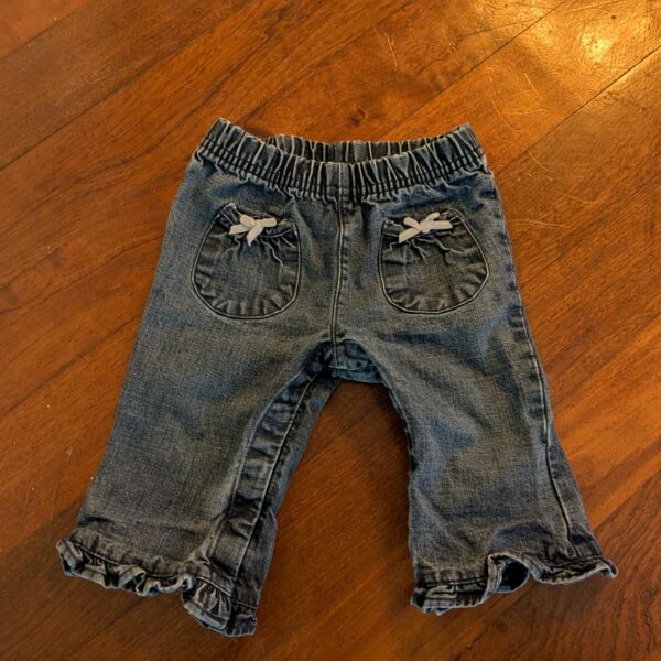 Ruffle Denim Jeans