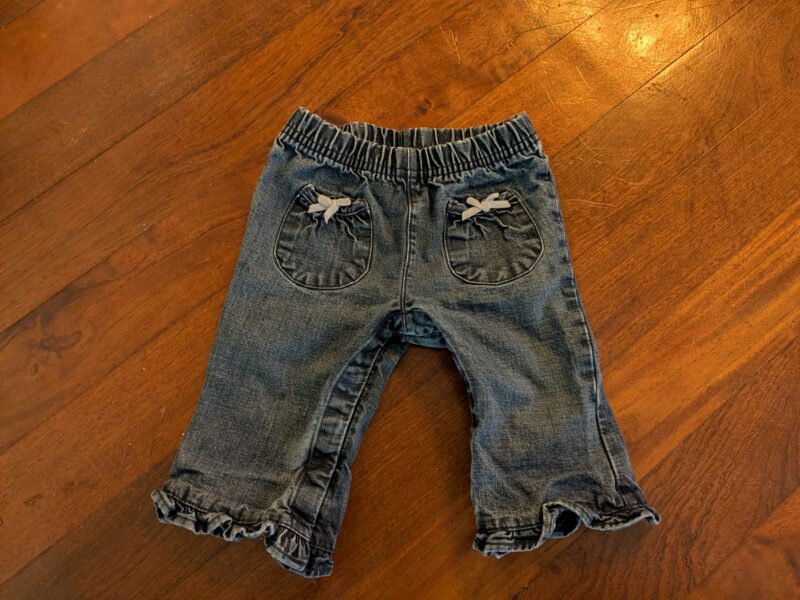 Ruffle Denim Jeans